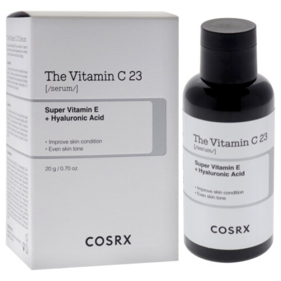 Cosrx Vitamin C 23 Serum (Unisex) - 23% L-Ascorbic Acid, 0.70 oz, Brightening, Even Skin Tone, Fades Dark Spots and Pigmentation